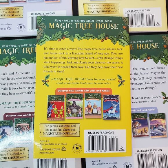5 Magic Tree House Lot Paperback Books Mary Pope Osborne 5, 6, 7, 8, 28 - Picture 5 of 11